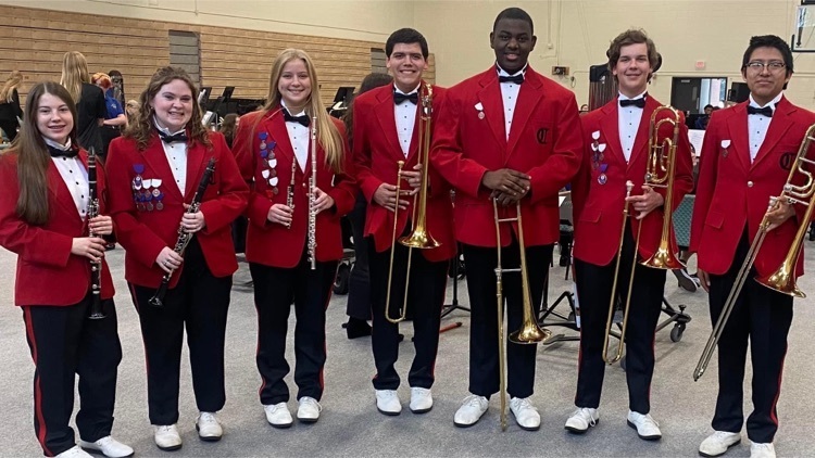 High School Honor Band members