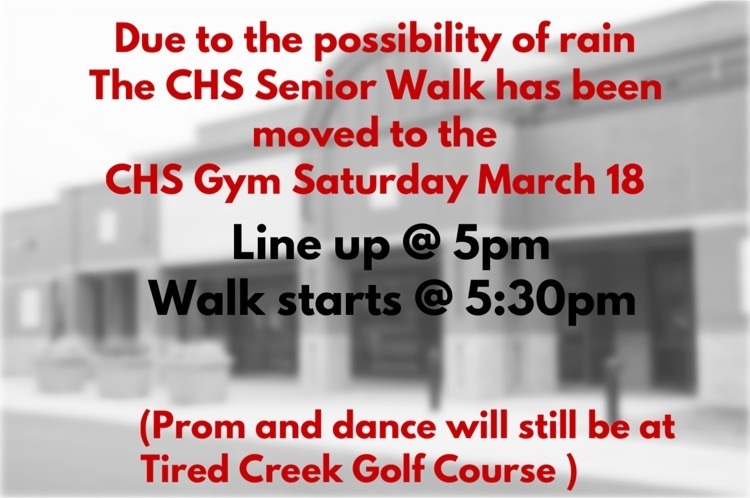 Senior Walk location Change 