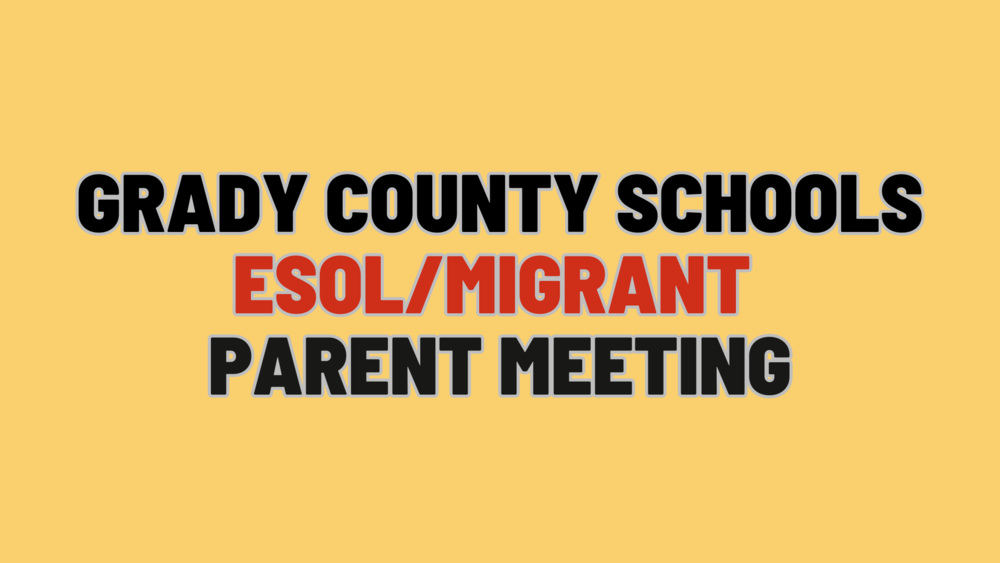 ESOL/Migrant parent Meeting