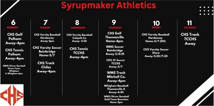 Updated District Schedule 3/6-11