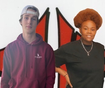Recent Cairo High School PBIS Students of the Week, Makhia Evers and Will Hurst