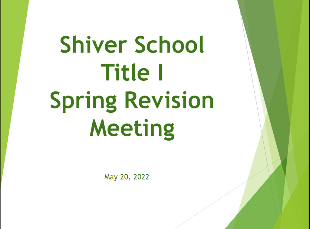 Image of the first slide of the Spring Revision Meeting presentation